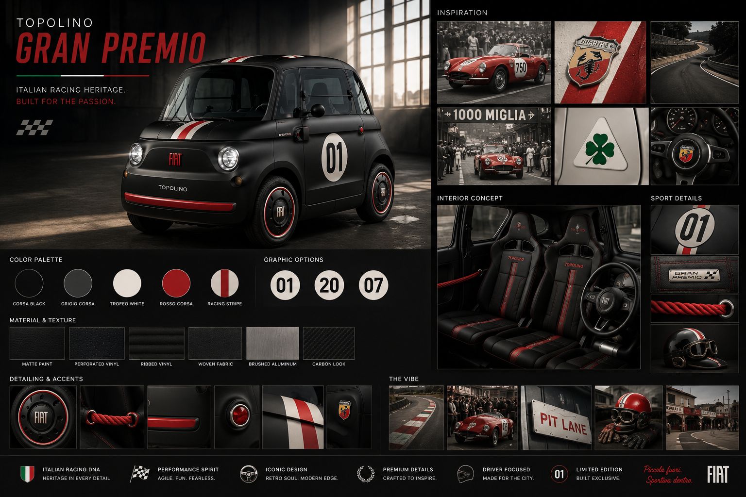 Topolino Gran Premio mood board