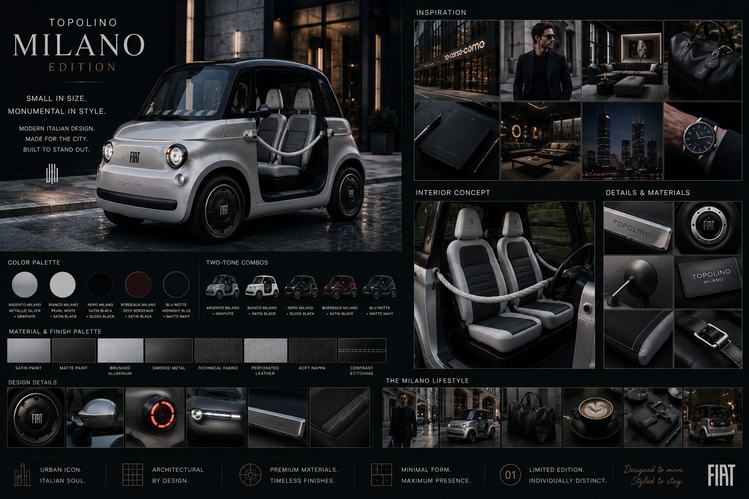 Topolino Edizione Milano mood board