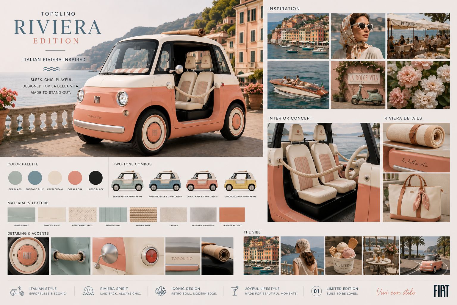 Topolino Riviera Edition mood board